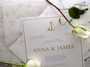 Invitaciones para bodas de oro | HIstorias en Papel